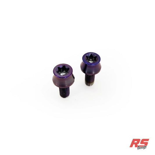 Titanium Bolt Kit for MKIV Supra Radiator Tie Downs (Support Brackets) -Purple - Purple Anodized