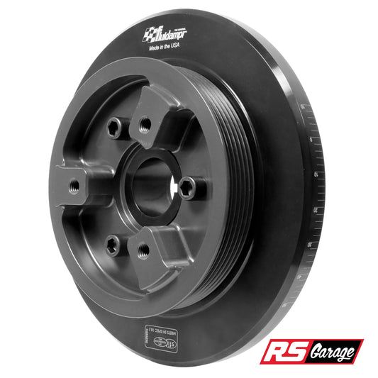 Fluidampr 90-05 Toyota 1JZ/2JZ I6 Steel 8.5in Dia Dry Sump Pulley Internally Balanced Damper