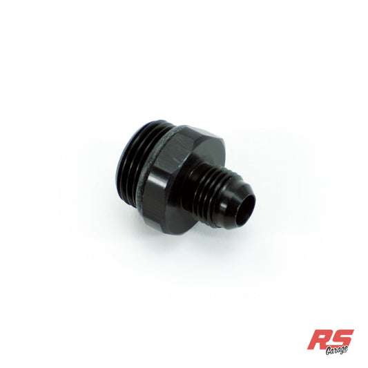 -10ORB Male to -6AN Male Fitting, Straight, Aluminum, Anodized Black