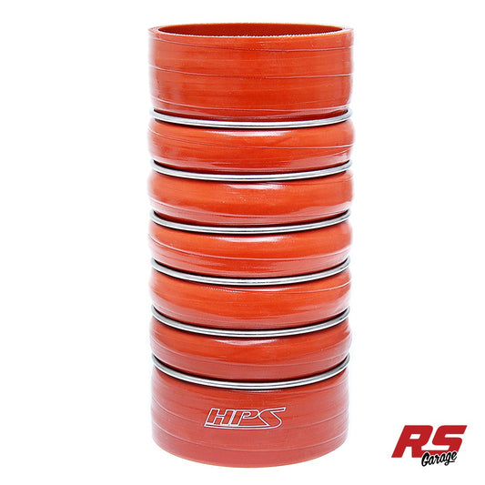 HPS 4" ID X 10" Long 4-PLY Aramid Silicone Cac Hose Hot Side Orange