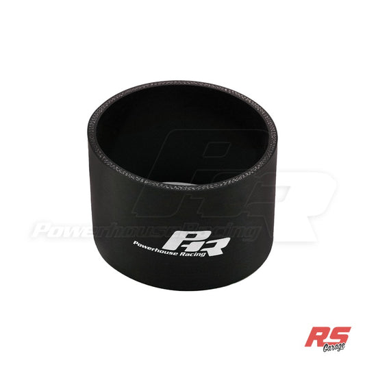 4.00" ID 4 Ply Silicone, Gloss Black, 3" Long