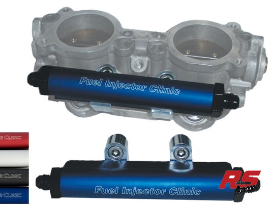 Fuel Injector Clinic Subaru STI ('04 -'06) Or Legacy GT ('05-'06) Top Feed Conversion Fuel Rails with -6 Fittings