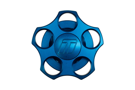 TS-0891-0371 Turbosmart Oil Cap - M32x3.5 - Nissan - Blue