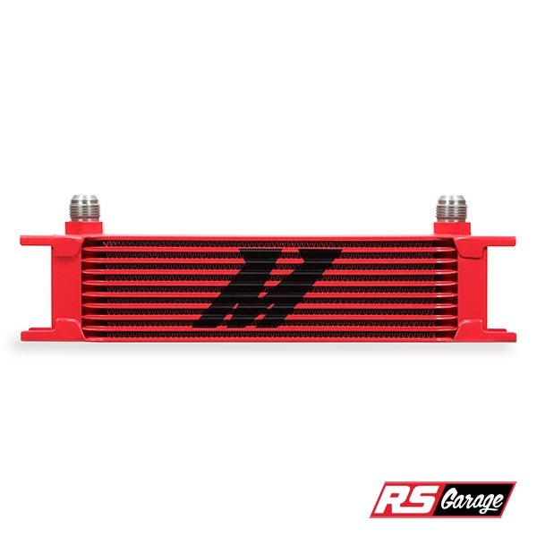 Mishimoto Universal 10-Row Oil Cooler Red -10 AN Male Inlet/Outlet