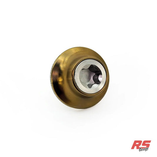 PHR Titanium Cam Gear Bolt and Washer for 2JZ -Machined Bolt -Bronze Washer - Machined, Bronze