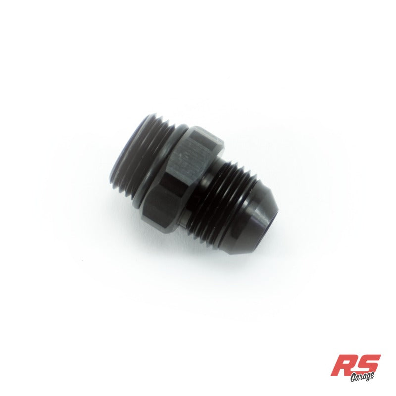 PHR -8ORB Male to -8AN Male Fitting, Straight, Aluminum, Anodized Black