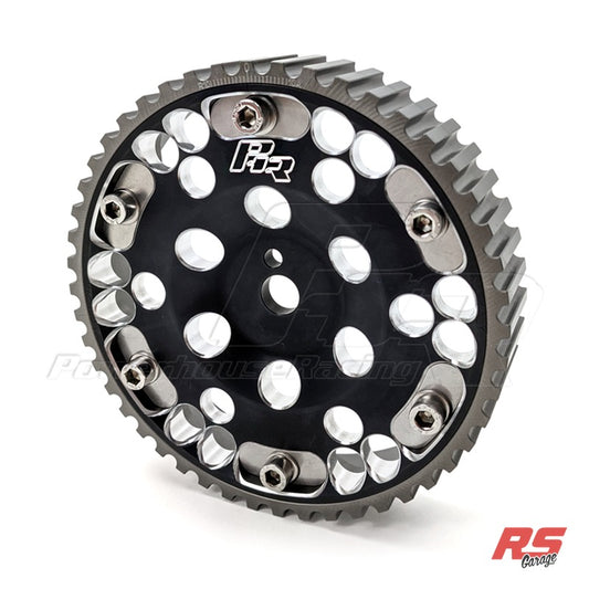 PHR Billet Adjustable Locking Cam Gear for 4G63 Engines - Black Finish (each)
