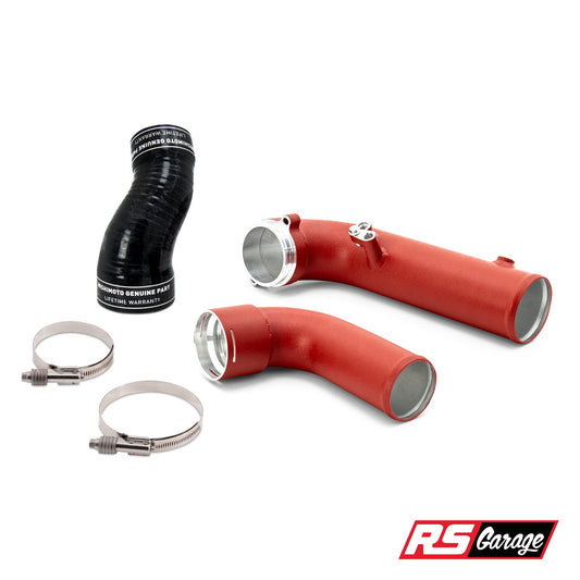 Mishimoto Performance Charge Pipe Wrinkle Red Toyota GR Supra A90 2020+ 3.0L B58B30M1 B58B30O1