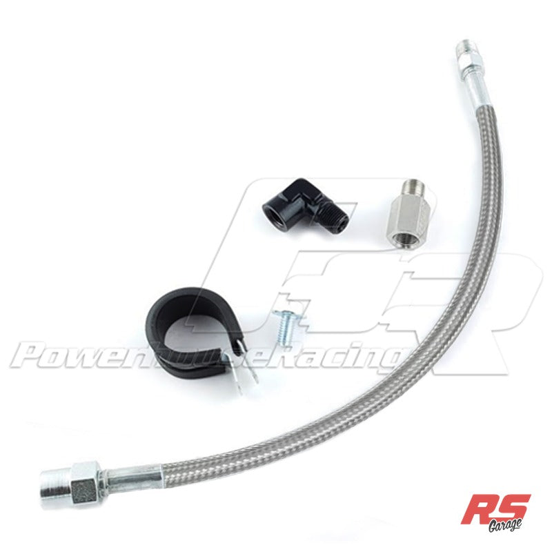 PHR Remote Oil Pressure Sensor Kit for 2JZ -Stainless braided line  - Does not come standard with sensor. Add sensor separately