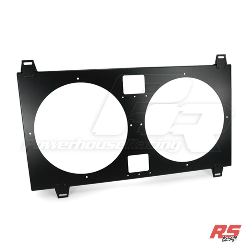 PHR Dual High Performance SPAL Fan Kit -Matte black powder coat finish - Includes 12" heavy duty SPAL fans and wiring h