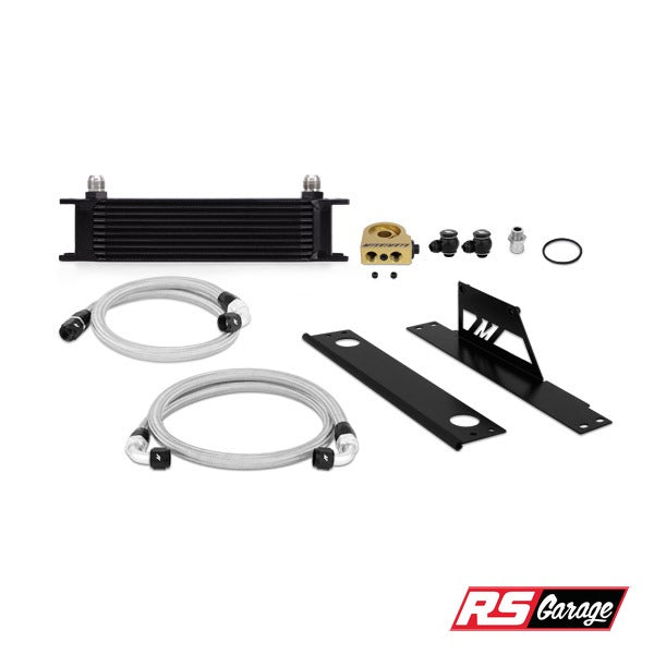 Mishimoto Oil Cooler Kit Thermostatic Black Subaru WRX 02-05 EJ205 STi 04-05 EJ257