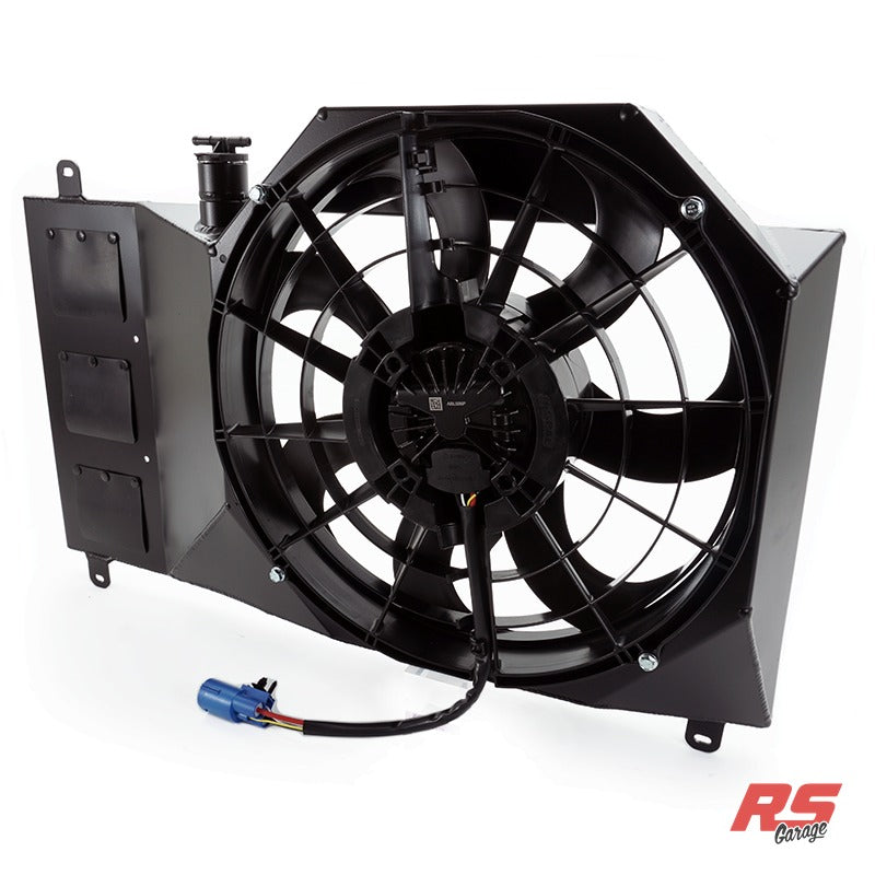 PHR SPAL 16" Single Brushless Fan Kit for MKIV Supra -Matte black powder coat finish - Includes single 16" SPAL Brushle
