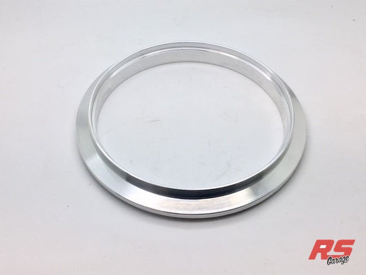 Aluminum Vband Flange, Male, 3.5" V-band to 3.5" Tube