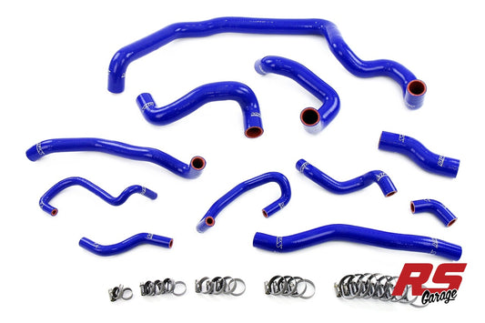 HPS Blue Silicone Radiator Heater Water Pump Expansion Tank Coolant Hoses 2007-2012 Mini Cooper 1.6L Turbo (N14) Manual Trans