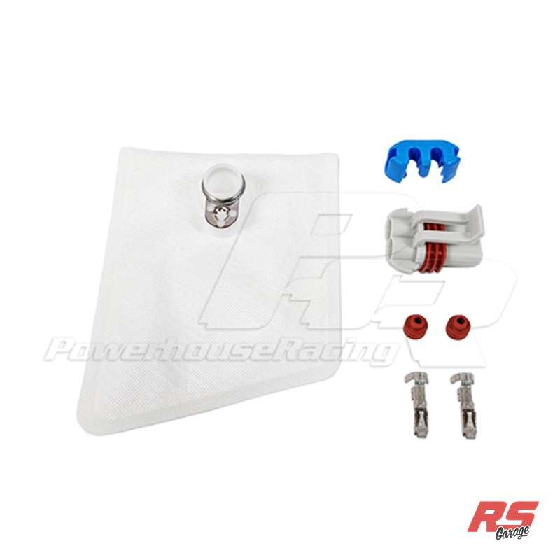 PHR Install Kit for Walbro 485 Fuel Pumps  - Includes sock filter and connector
