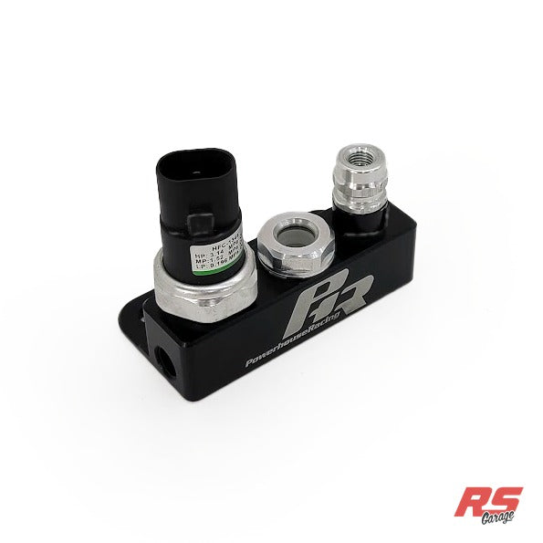 High/Low Switch, Site Glass and High-Side Port Manifold for GS300, IS300  -Includes site glass and high-side port  -Does not include high/low switch