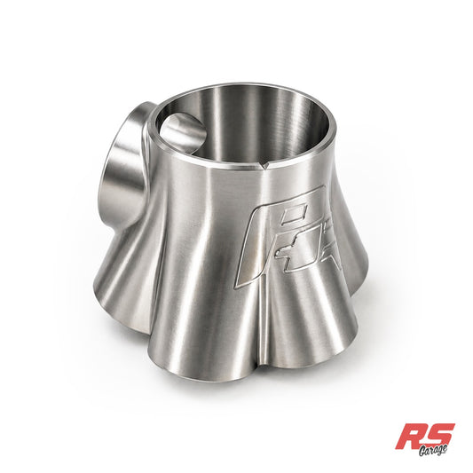 Collector, 304 Stainless Steel, Billet Machined, No Tubine Flange, 2.64" Outlet, Single Scroll, 6 Inlets,1.5" SCH10 Inle