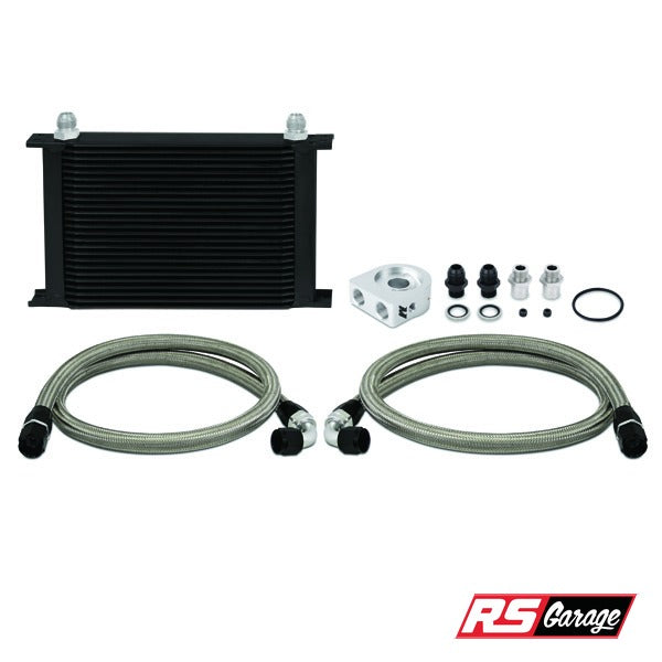 Mishimoto Universal Oil Cooler Kit Black 25 Row Non-Thermostatic