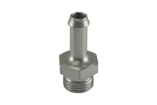 TS-OH-0608-CL Turbosmart Fitting 8mm / 5/16" Hose End to -6 AN ORB Male Straight - Silver