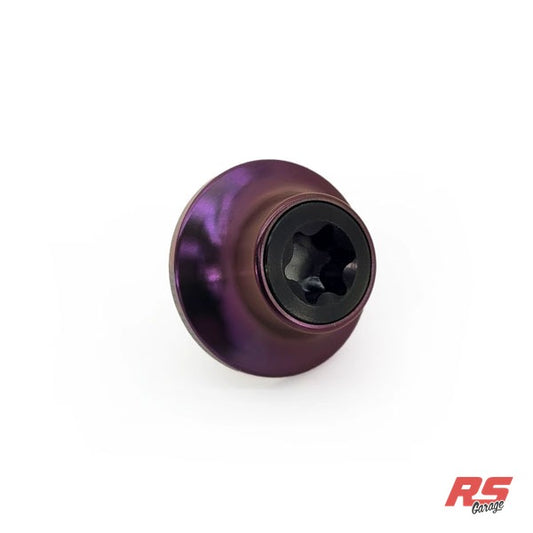 PHR Titanium Cam Gear Bolt and Washer for 2JZ -Black Bolt -Purple Washer - Black, Purple