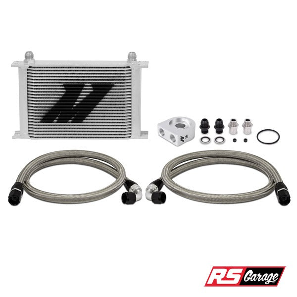 Mishimoto Universal Oil Cooler Kit 25 Row Silver Non-Thermostatic