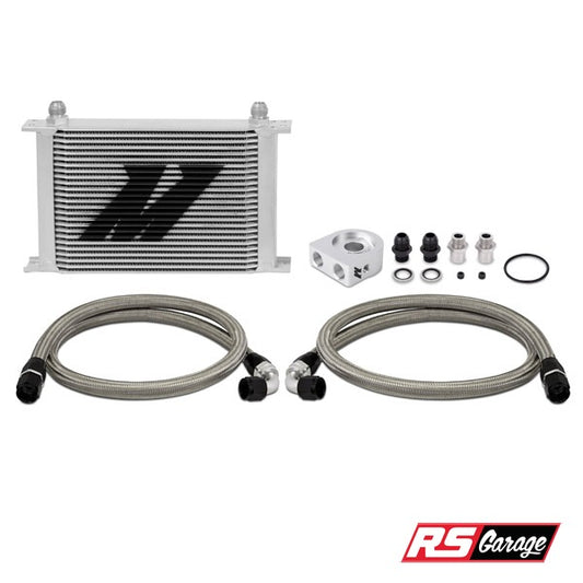 Mishimoto Universal Oil Cooler Kit 25 Row Silver Non-Thermostatic