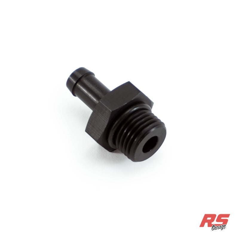 -6ORB Male to 5/16 hose barb, Staight, Aluminum, Anodized Back