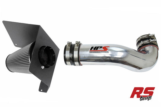 HPS Polished 827 Series Performance Air Intake 2007-2008 Chevy Silverado 1500 4.8L 5.3L 6.0L V8 Includes Heat Shield