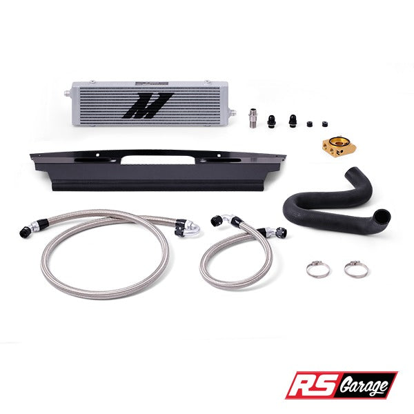 Mishimoto Thermostatic Oil Cooler Kit Silver Ford Mustang GT 15-17 5.0L Coyote