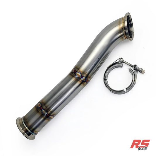 PHR Downpipe for NA-T Street Torque Turbo Kit - Ceramic Coated Black