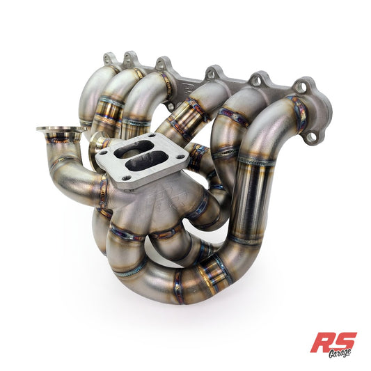 PHR S45A Turbo Manifold for 2JZ-GTE - Cast, (D) Dual wastegate, Dual Gate 44, 45 or 46mm, Twin Scroll
