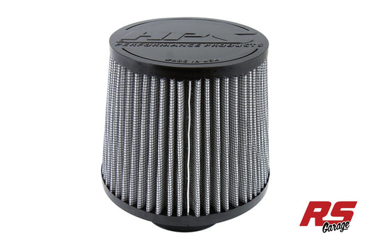 HPS Performance Universal Round Air Filter 2.5" Flange ID 5.5" Element Length 7.25" Overall Length