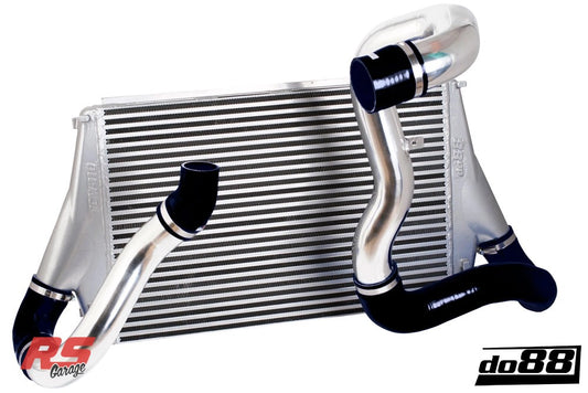 Do88 06-11 SAAB 9-3 2.8T V6 Aero/Turbo X (B285) BigPack Intercooler Kit w/Black Hoses
