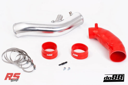 Do88 SAAB 9-3 2.8T V6 06-11 Inlet Pipe w/Red Hoses