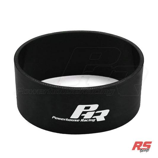 6.00" ID 4 Ply Silicone, Gloss Black, 3" Long