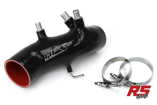 HPS Silicone Air Intake Hose Black Toyota 1986-1992 Supra 7MGTE Turbo