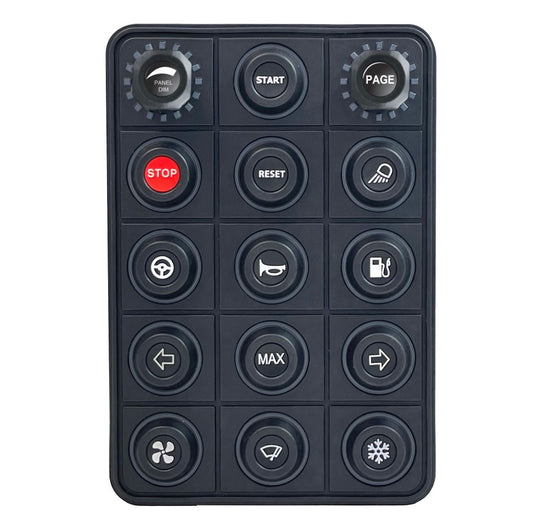 101-0330 Link Link CAN Keypad 15 Button + 2 Rotary Encoders