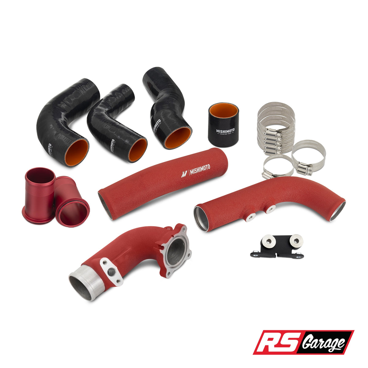 Mishimoto 2023+ Toyota GR Corolla Intercooler Pipe Kit - Wrinkle Red