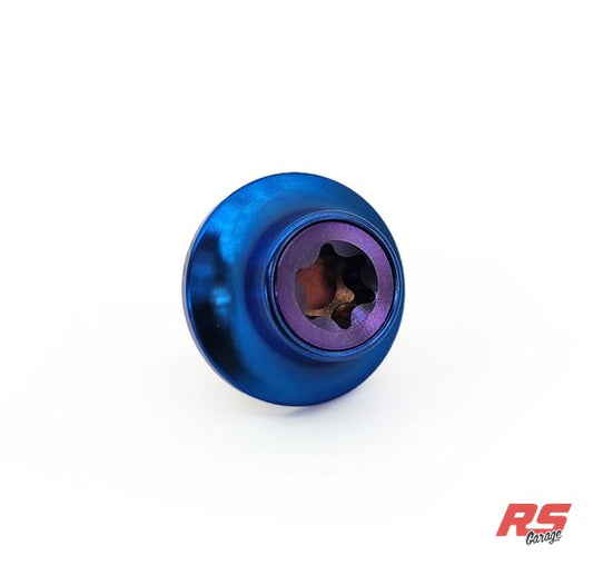 PHR Titanium Cam Gear Bolt and Washer for 2JZ -Purple Bolt -Blue Washer - Purple Anodized, Blue
