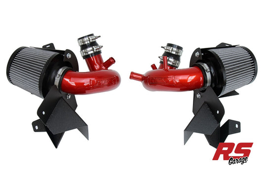 HPS Cold Air Intake Kit 2019-2022 Genesis G70 3.3L V6 Lambda Ii Rs T-GDi Twin Turbo Red