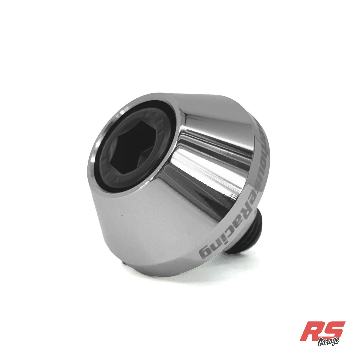 PHR Cam Gear Bolt with Billet Stainless Washer for 2JZ -Polished  - Comes with black cerakote coated bolt