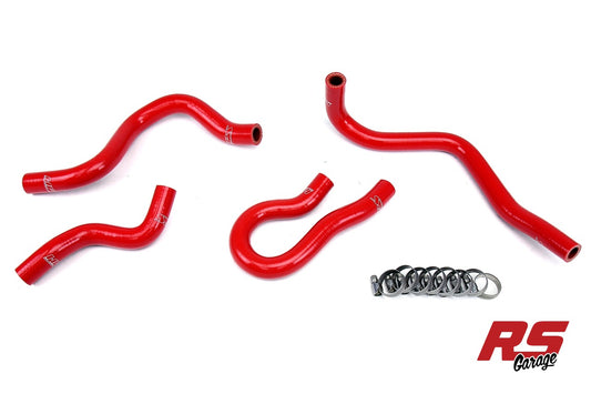 HPS Reinforced Red Silicone Heater Coolant Hose Kit for 1999-2000 Honda Civic EK Si B16 1.6L DOHC