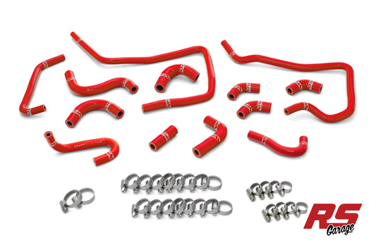 HPS Red Silicone Ancillary Hoses 2002-2003 Subaru Impreza WRX 2.0L Turbo