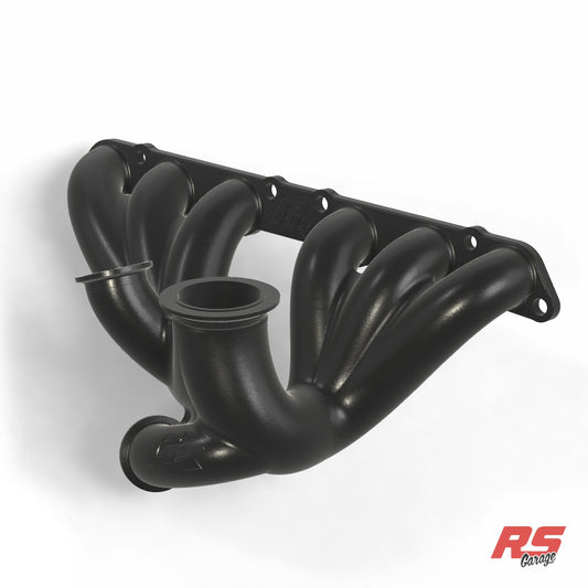 PHR V1 Turbo Manifold for 2JZ-GE - Single Scroll, Turbosmart, HPT or Garrett VH3 Vband Inlet/Outlet (VB3.60 Flange), (D) Dual wastegate, Dual Gate 44, 45 or 46mm, Coat Manifold 2000 Degree Black