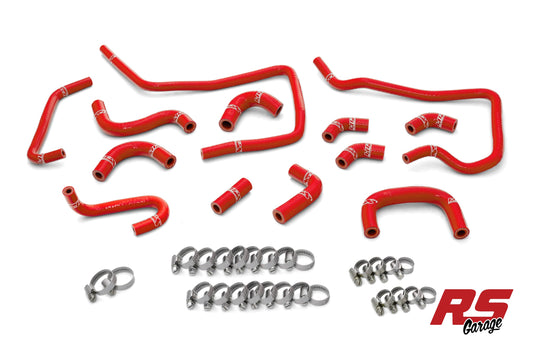 HPS Red Silicone Ancillary Hoses 2004 Subaru Impreza WRX 2.0L Turbo