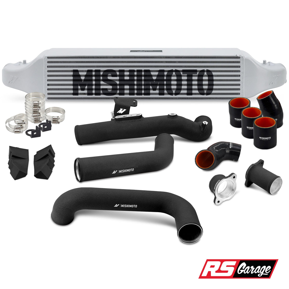 Mishimoto 2022+ Honda Civic 1.5T Intercooler Kit - Silver Intercooler - Black Pipes