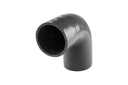 TS-HRE92530-BK Turbosmart 4 Ply Silicone 90 Degree Reducer Elbow Hose Coupler 2.5" to 3.0" Black 5mm Wall Thickness