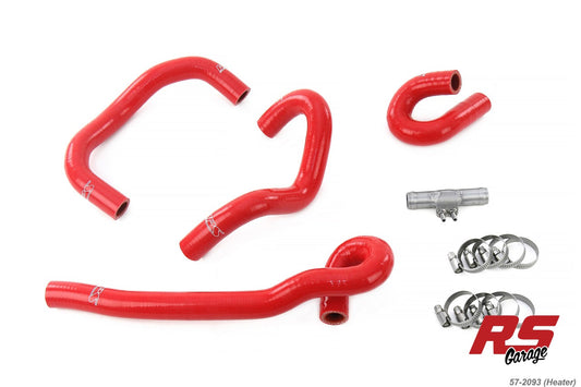 HPS Red Silicone Heater Hoses 1995-1998 Nissan Skyline GTR R33 RB26DETT Twin Turbo