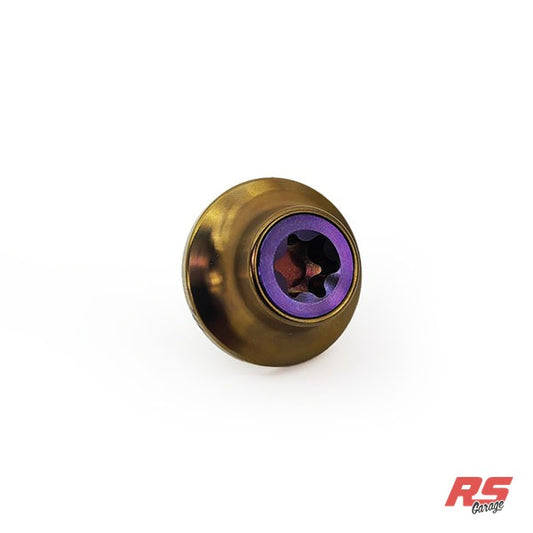 PHR Titanium Cam Gear Bolt and Washer for 2JZ -Purple Bolt -Bronze Washer - Purple Anodized, Bronze