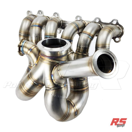 PHR V50QR Pro Mod Turbo Manifold for 2JZ-GE - Cast, (S) Single wastegate, Turbosmart 60mm, Single Scroll